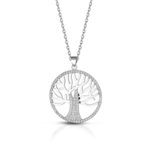 Tree Of Life Necklace With Zircons