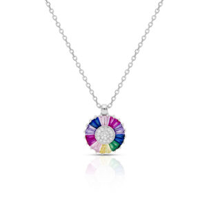 Necklace With Colorful Pendant